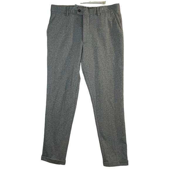 Zara Womens Size M 31 x 27 Heather Gray Dress Comfort Active Ankle Pants Stretch - Picture 1 of 10